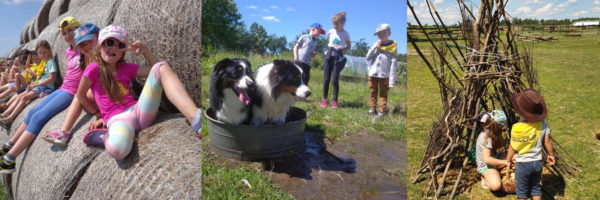 Czas wolny podczas Summer Camp? Zawsze jest coś do zrobienia? Można wykąpać psa lub zbudować szałas.